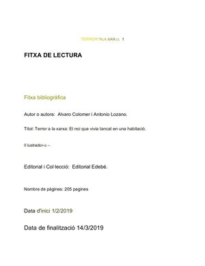 Treball llibre Català