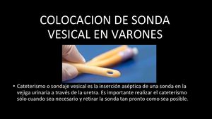 Sonda Vesical Varones