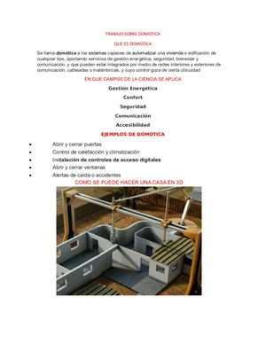 Trabajo Sobre Domotica