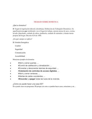 Trabajo Sobre Dometica