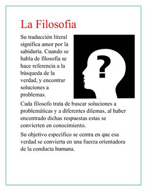 La Filosofia