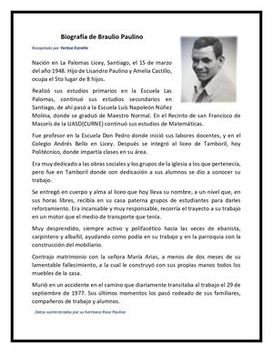 Biografía De Braulio Paulino