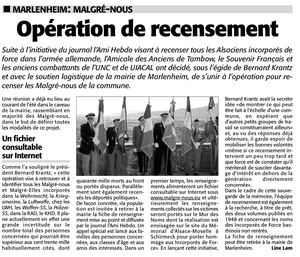 Pdf Recensement - Marlenheim