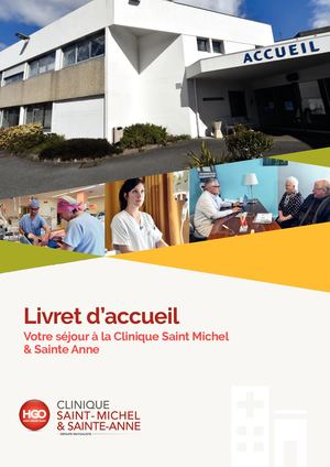 Livret d'accueil - Clinique Saint-Michel & Sainte-Anne
