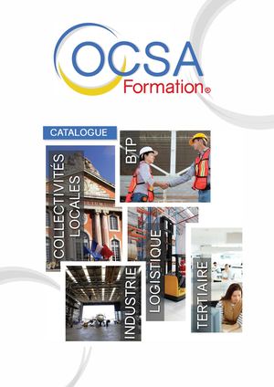 CATALOGUE CACES OCSA Formation