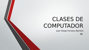 Clases De Computador
