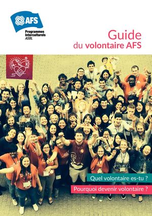 AFS Programmes Interculturels - Brochure "Devenez volontaires AFS"