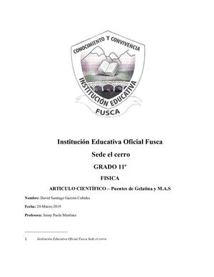 Puentes de Gelatina y M.A.S