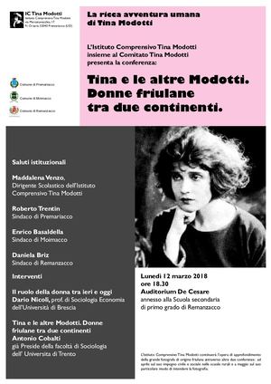 Locandina Ic Tina Modotti Conferenza