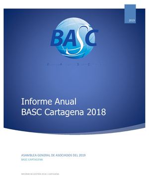 INFORME DE GESTION BASC CARTAGENA 2018