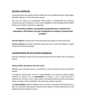 Hechos Juridicos
