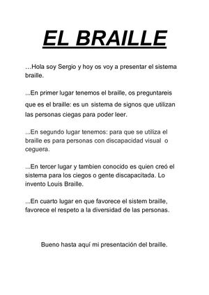 El Braille Sergio