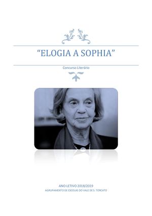 Concurso Literário "Elogio a Sophia"