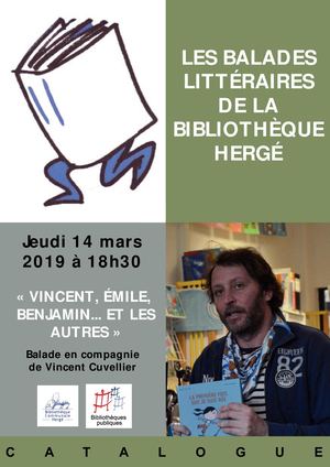 Vincent, Émile, Benjamin... et les autres : balade littéraire en compagnie de Vincent Cuvellier