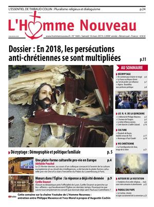 L'Homme Nouveau n°1683 du 16 mars 2019