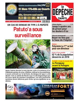 La Dépêche de Tahiti N° 17895 du 21 mars 2019