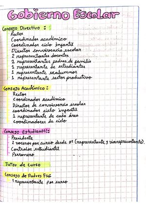Estamentos Del Gobierno Escolar