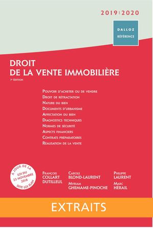 Droit De La Vente Immobiliere_Extraits