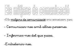 Els Mitjans De Comunicació