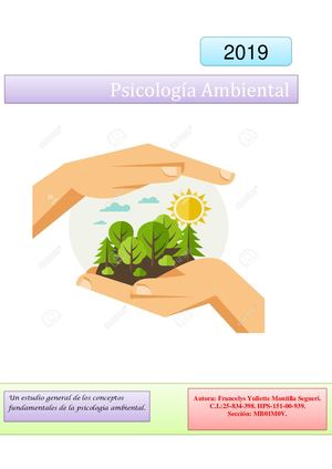 Psicologia Ambiental (Revista Digital) Pdf. Francelys Montilla