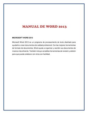 Manual De Word 2013