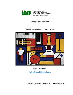 El Modelo Pedagógico Constructivista