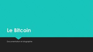 Le Bitcoin Powerpoint
