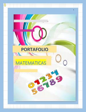 Portafolio De Matematicas 1