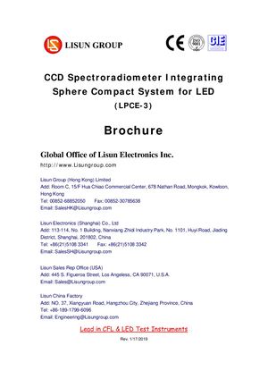 Ccd Spectroradiometer Integrating Sphere Compact System For Led 7000vis