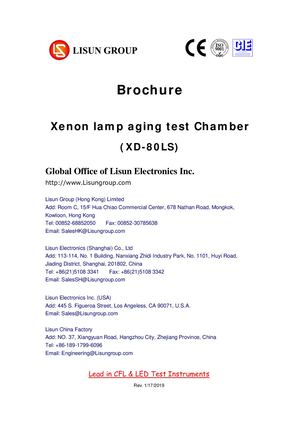 Xenon Lamp Aging Test Chamber