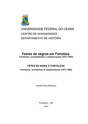 LIVRO FESTAS DE NEGROS EM FORTALEZA