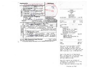3rd Notification Affidavit Via USPS REG. MAIL TO MEDIACOM at 6300 Council St. NE  Cedar Rapids, IA 52402 on 03-25-2019