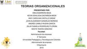 Teorias Organizacionales "Sabajon El Limbo"