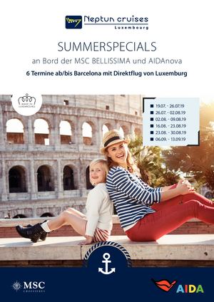 Neptun Cruises Summerspecials 2019