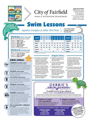 Fairfield Flier Summer 2019 - Swim Lessons And Debbie School