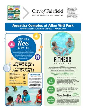 Fairfield Flier Summer 2019 Aquatics Fitness Programs And Rec Swim