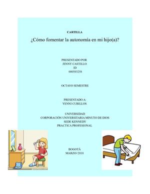 Cartilla Autonomia