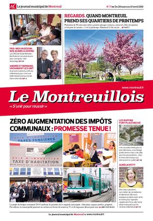 Le Montreuillois n°73 - du 28 mars au 10 avril 2019