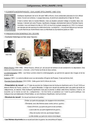 4 - Les Calligrammes, Apollinaire