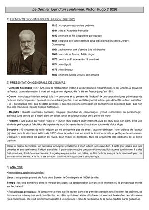 6 - Le Dernier Jour D'un Condamné, Hugo