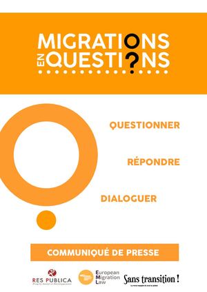 Migrations en Questions - communiqué de presse