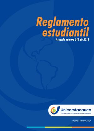 Reglamento Estudiantil Unicomfacauca