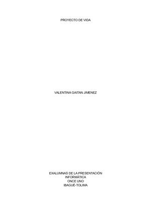 Proyecto De Vida