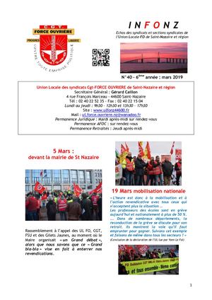 N°40 Mars 2019