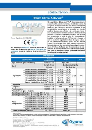 GYPROC HABITO CLIMA ACTIV'AIR