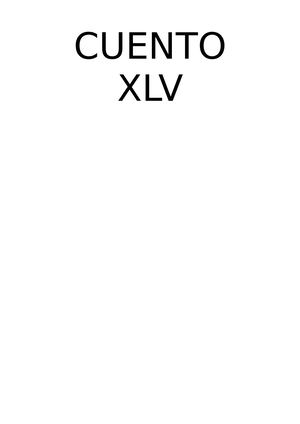 CUENTO XLV