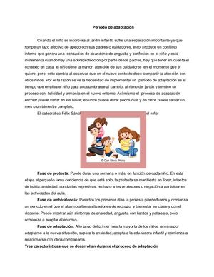 Manual Para padres en el proceso de adaptación