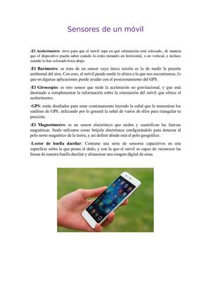 Sensores De Un Móvil
