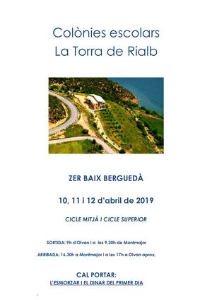 Dossier Colònies Cm I Cs 2019