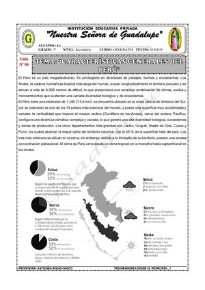 Características Generales Del Perú